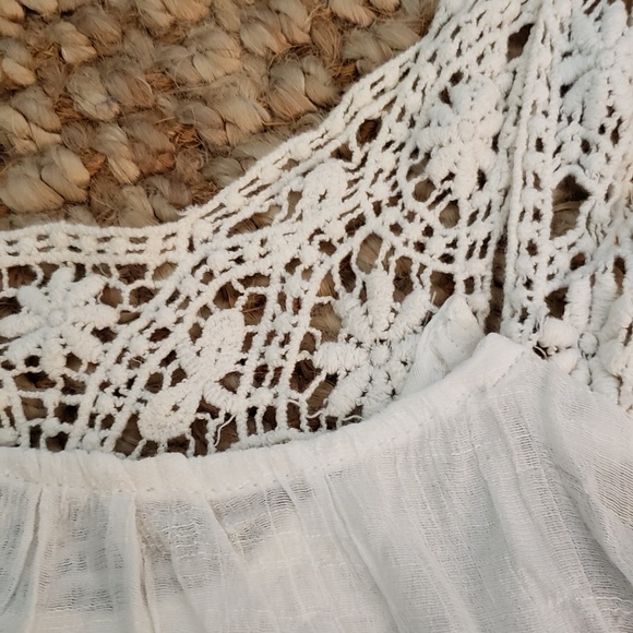 E & M Sheer Top with Crochet Straps and Chest - Picture 6 of 8